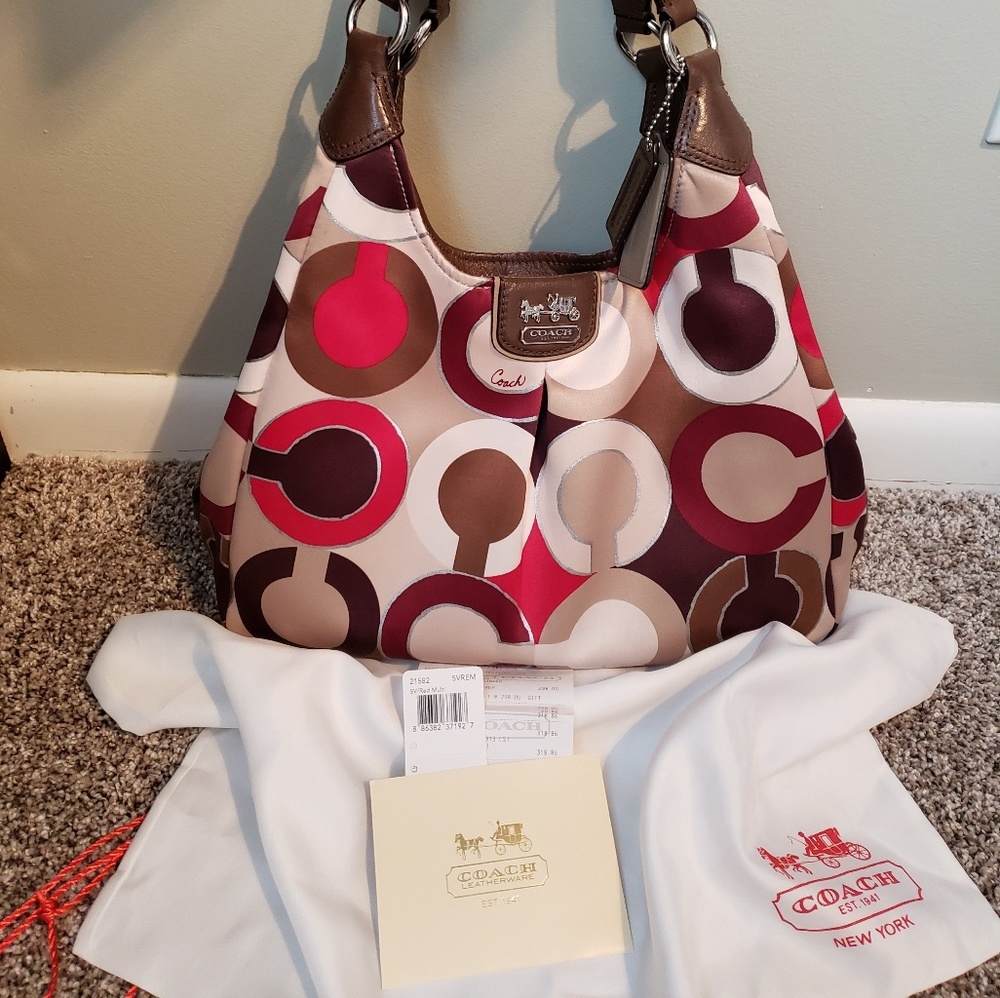 COACH Maggie Purse, Red/Multi